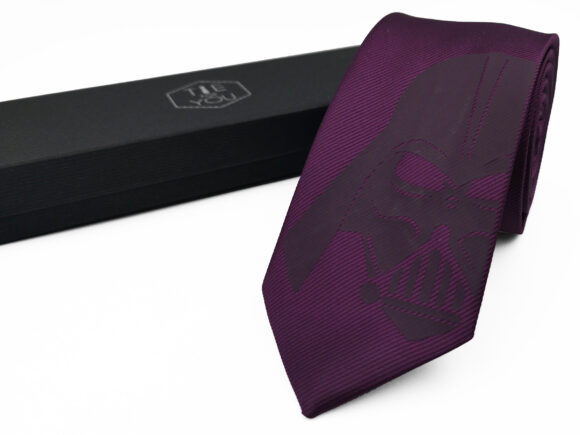 Darth Vader Purple purple silk necktie