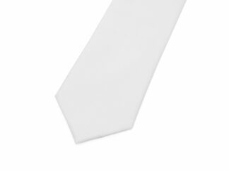 White Silk Necktie