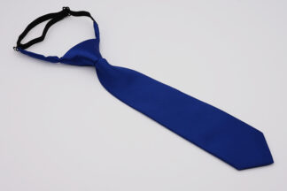 Blue pre-tied adjustable kids necktie